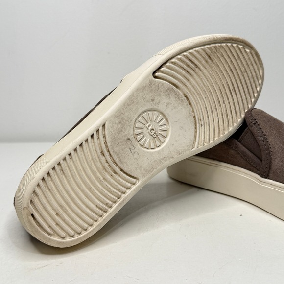UGG Jass Sneakers Brown Suede Platform Slip On 1106545 Womens Sz 5.5 Loafer - Picture 6 of 9